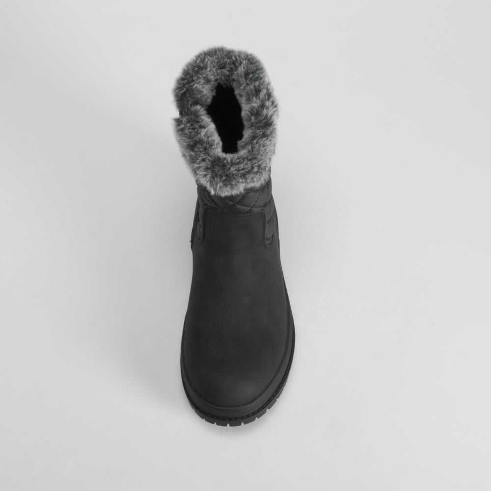 Bota pelo acolchada negra OH GIRL