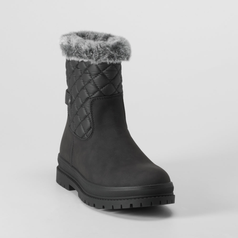 Bota pelo acolchada negra OH GIRL