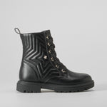 Bota estrella juvenil negra OH GIRL