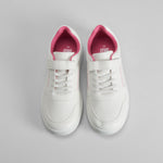 Deportiva con velcro blanca y rosa UTWO