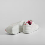 Deportiva con velcro blanca y rosa UTWO
