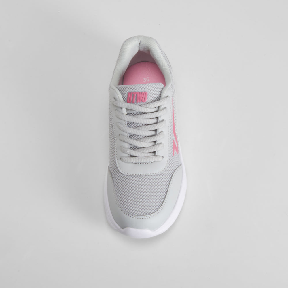 Deportiva walking gris y fucsia UTWO