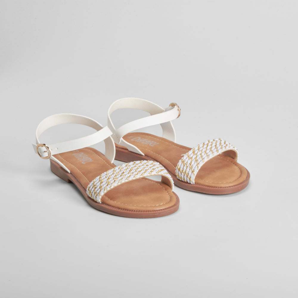 Sandalia strass blanca OH GIRL