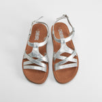 Sandalia de tiras glitter plata OH GIRL