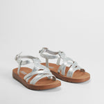 Sandalia de tiras glitter plata OH GIRL
