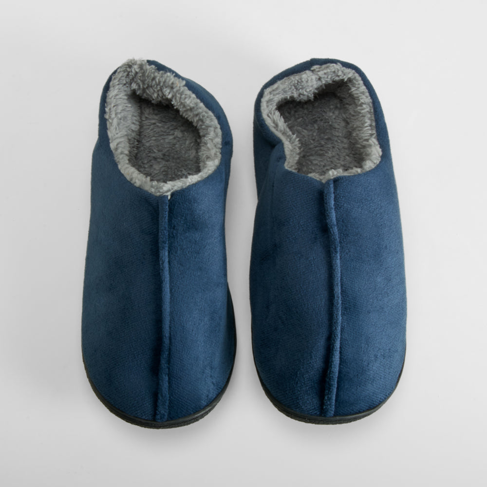 Zapatilla casa cerrada cálida azul ACHUCHONAS