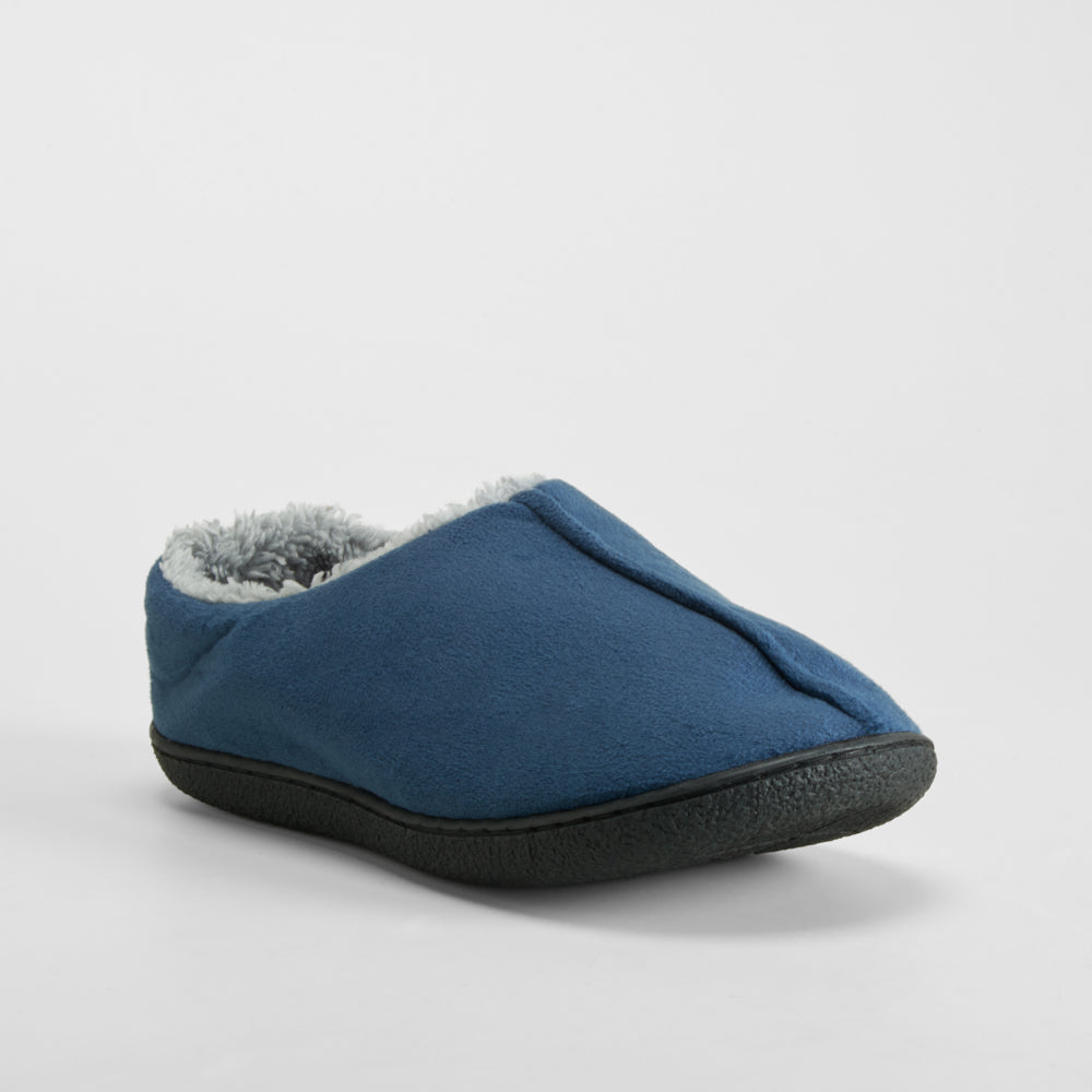 Zapatilla casa cerrada cálida azul ACHUCHONAS