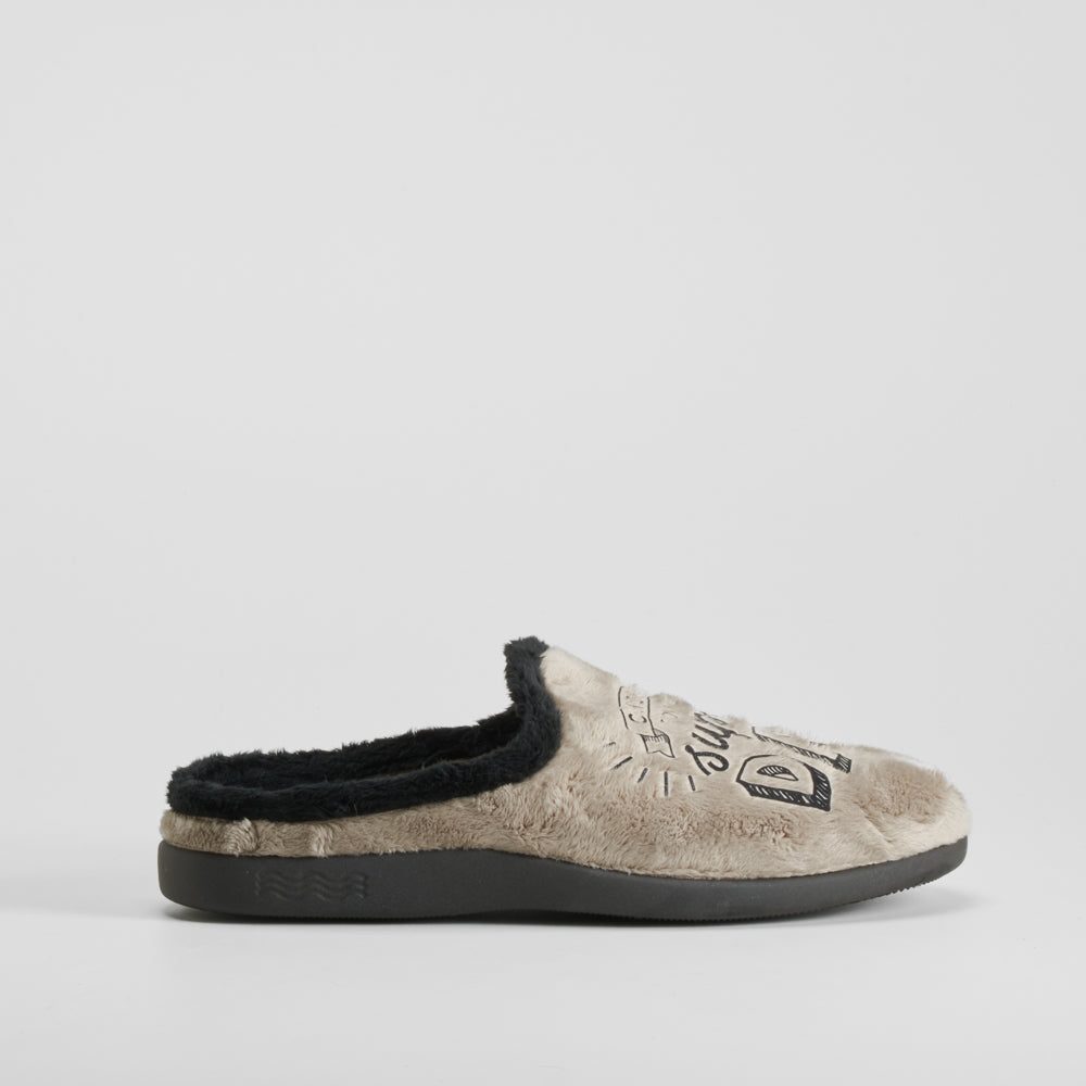 Zapatilla casa dad taupe COMFEET