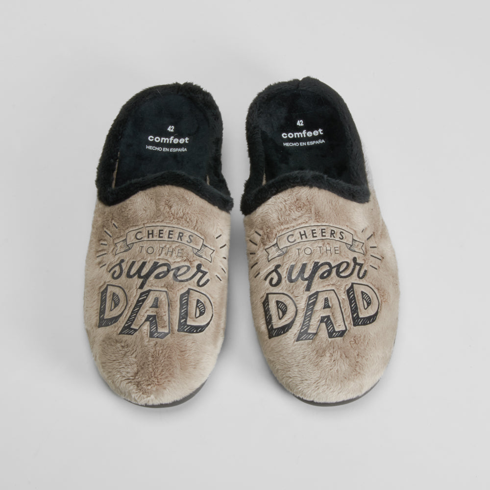 Zapatilla casa dad taupe COMFEET