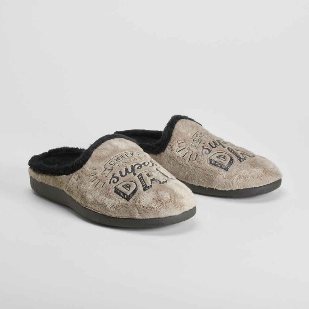Zapatilla casa dad taupe COMFEET