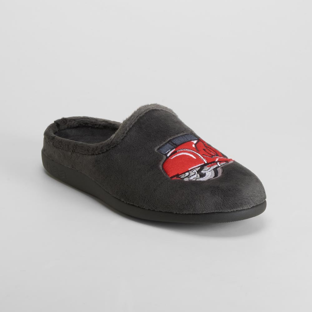Zapatilla de casa abierta moto gris COMFEET