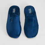 Zapatilla casa terciopelo azul COMFEET