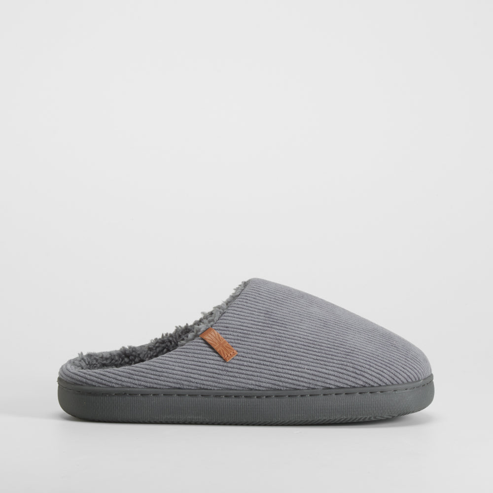 Zapatilla casa pana gris OLYNE