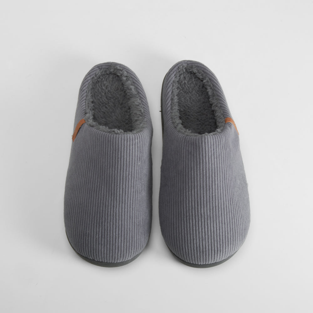 Zapatilla casa pana gris OLYNE