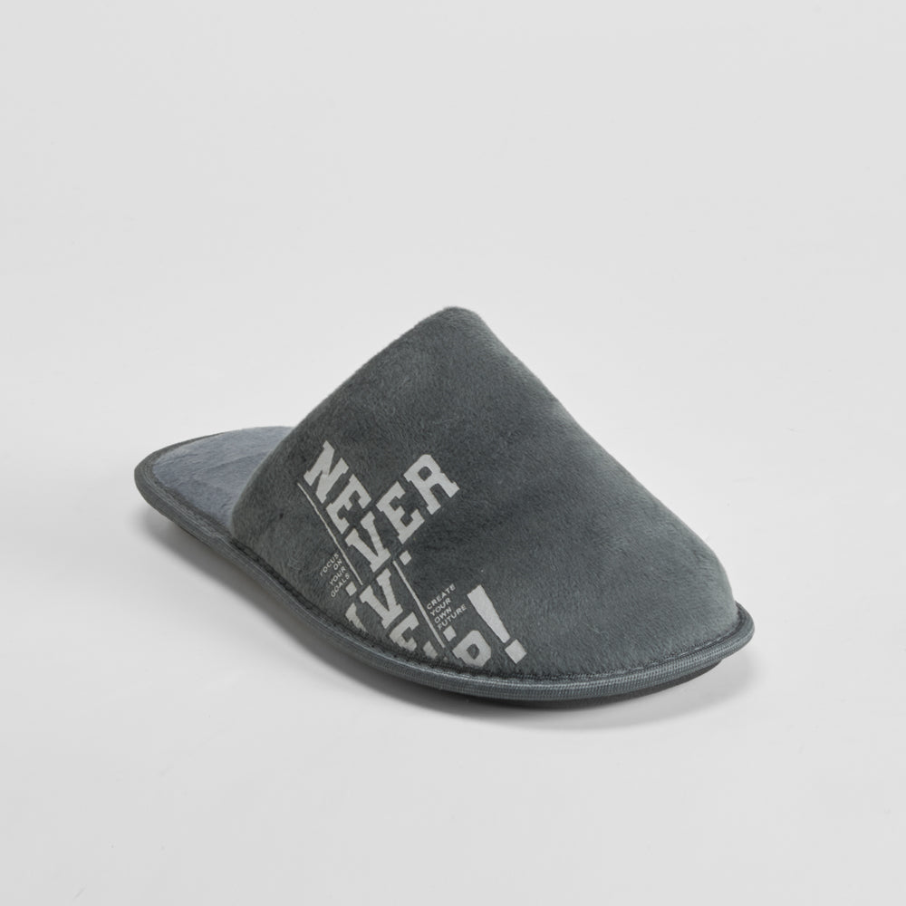 Zapatilla casa abierta gris oscuro OLYNE