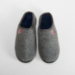 Zapatilla casa felpa bandera gris OLYNE