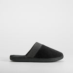 Zapatilla casa terciopelo negra OLYNE