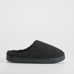 Zapatilla casa pana gruesa negra OLYNE