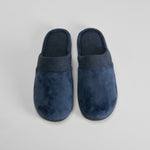 Zapatilla casa terciopelo azul marino OLYNE