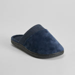 Zapatilla casa terciopelo azul marino OLYNE