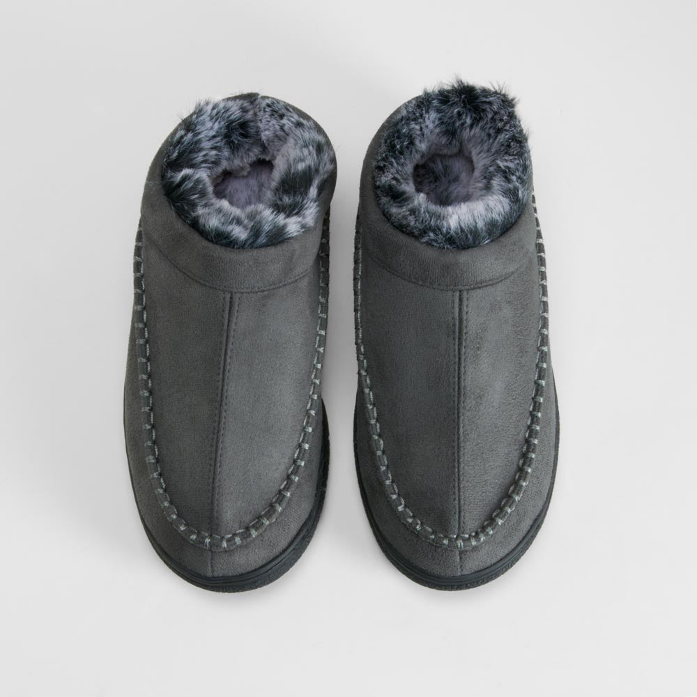 Zapatilla casa cerrada cálida gris OLYNE