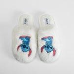 Zapatilla casa pelo blanca STITCH