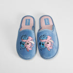 Zapatilla casa bordada azul STITCH