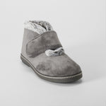 Zapatilla bota velcro gris COMFEET