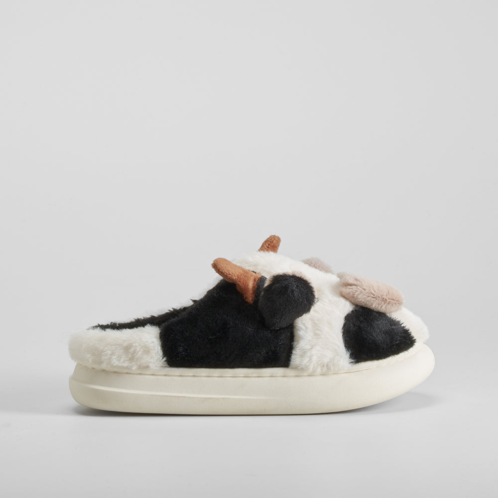 Zapatilla abierta vaca blanca OLYNE