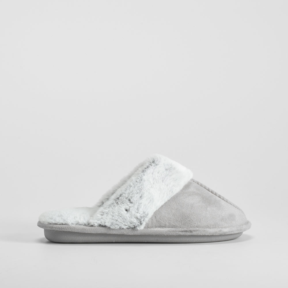 Zapatilla casa pelo gris OLYNE
