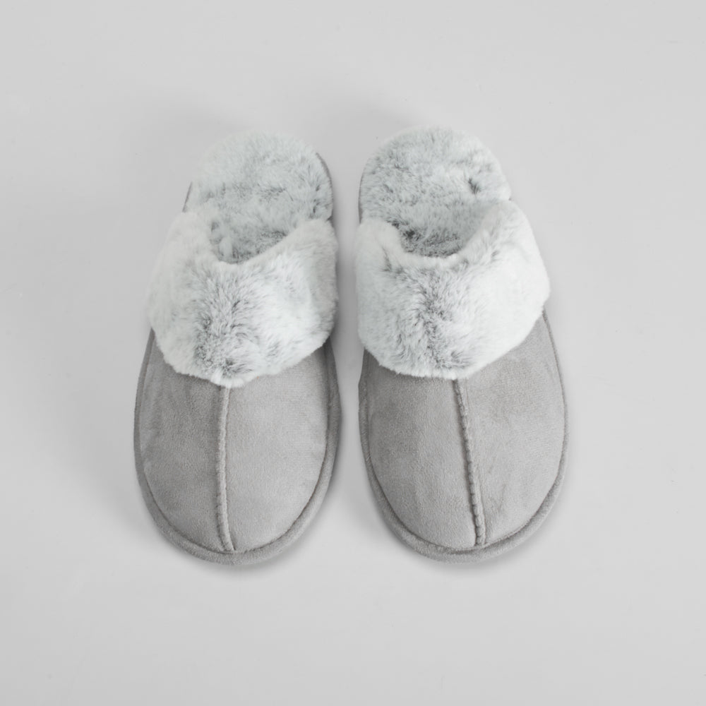 Zapatilla casa pelo gris OLYNE