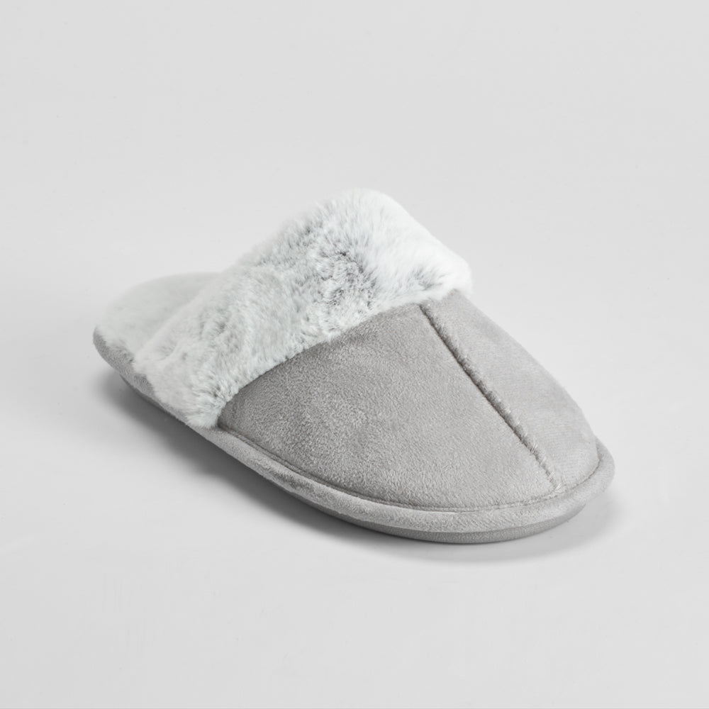 Zapatilla casa pelo gris OLYNE