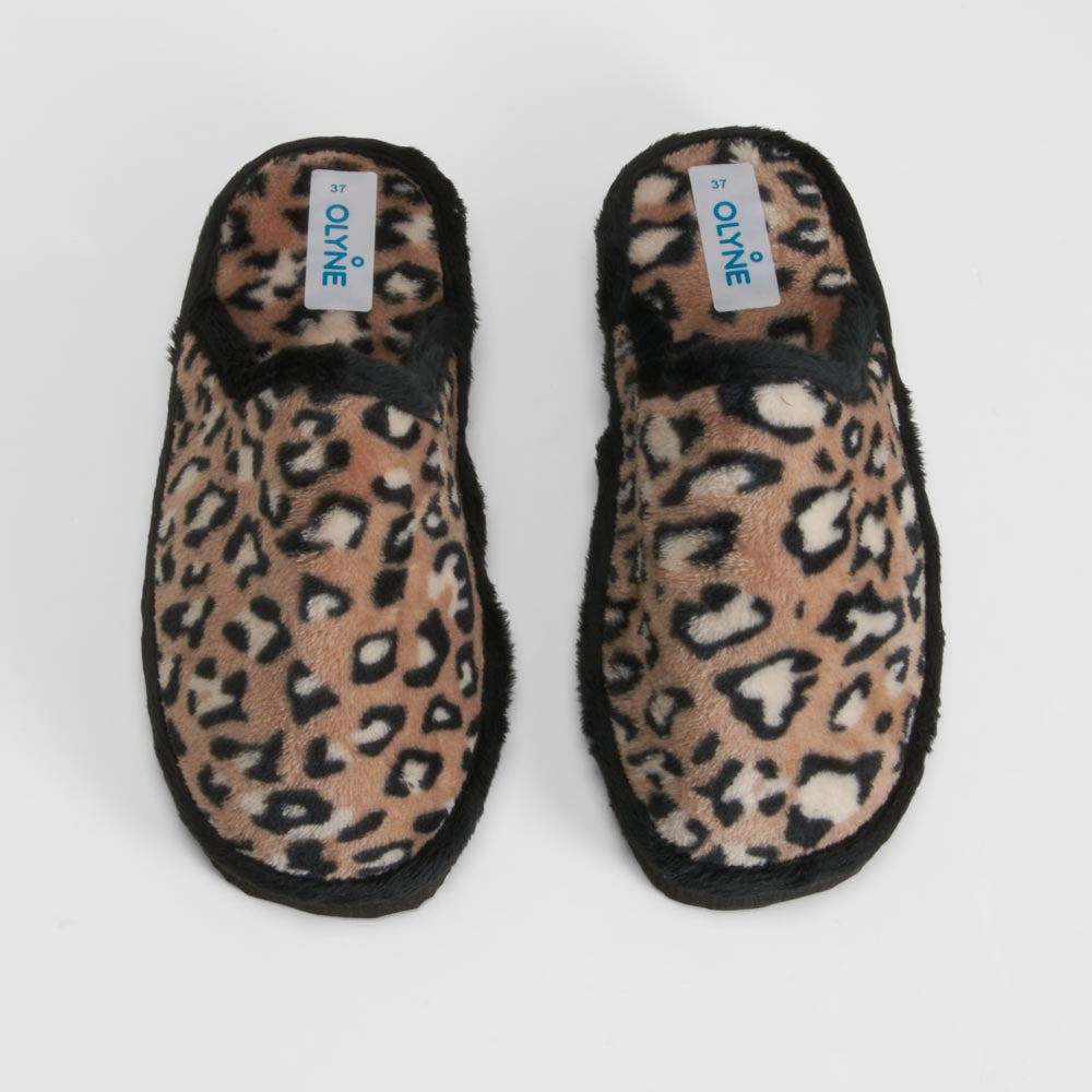 Zapatilla de casa multicolor animal print OLYNE