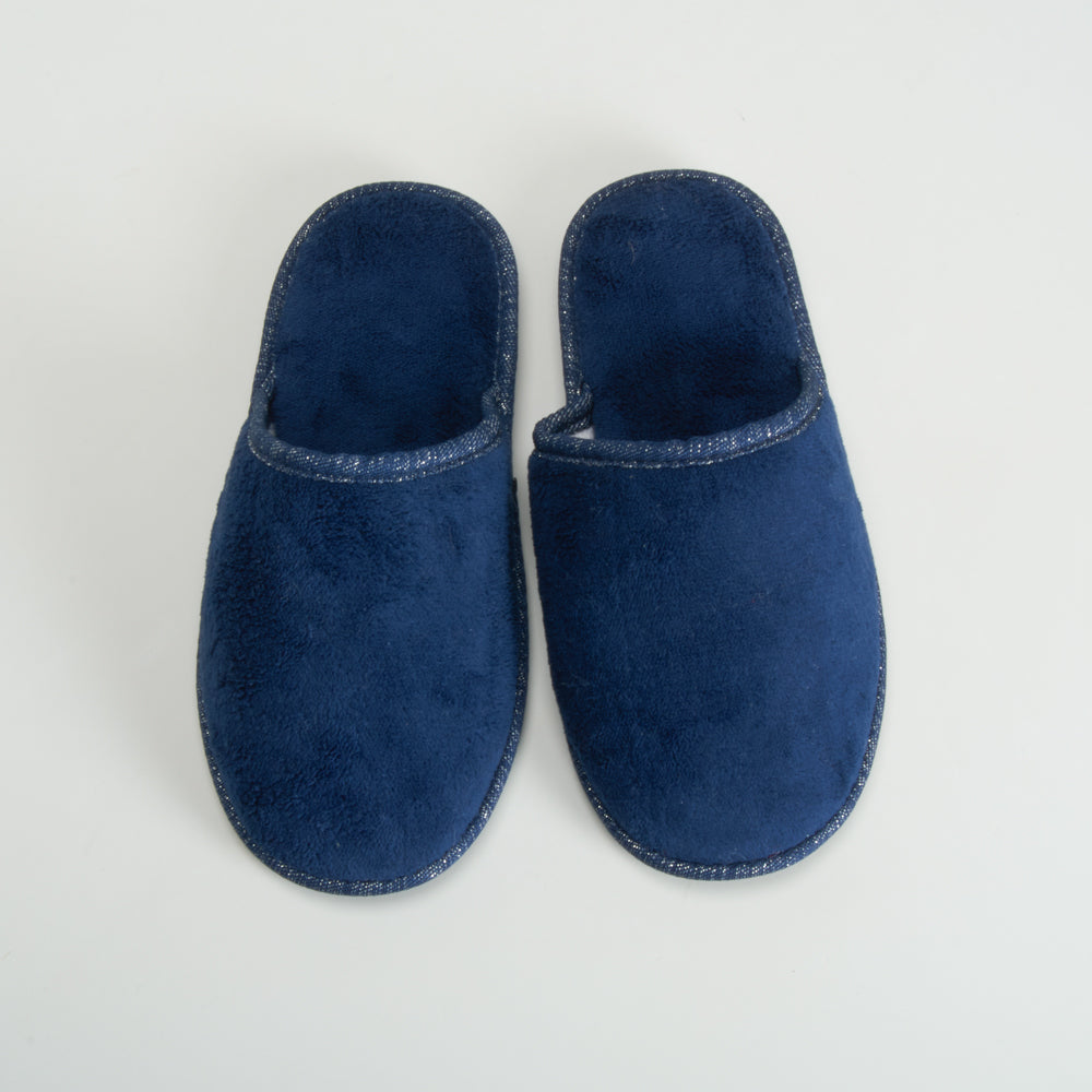 Zapatilla casa toalla azul OLYNE