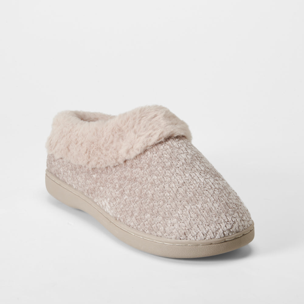 Zapatilla casa cerrada de pelo beige OLYNE