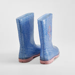 Bota de agua infantil morada STITCH