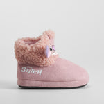 Zapatilla casa bota rosa STITCH
