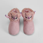 Zapatilla casa bota rosa STITCH