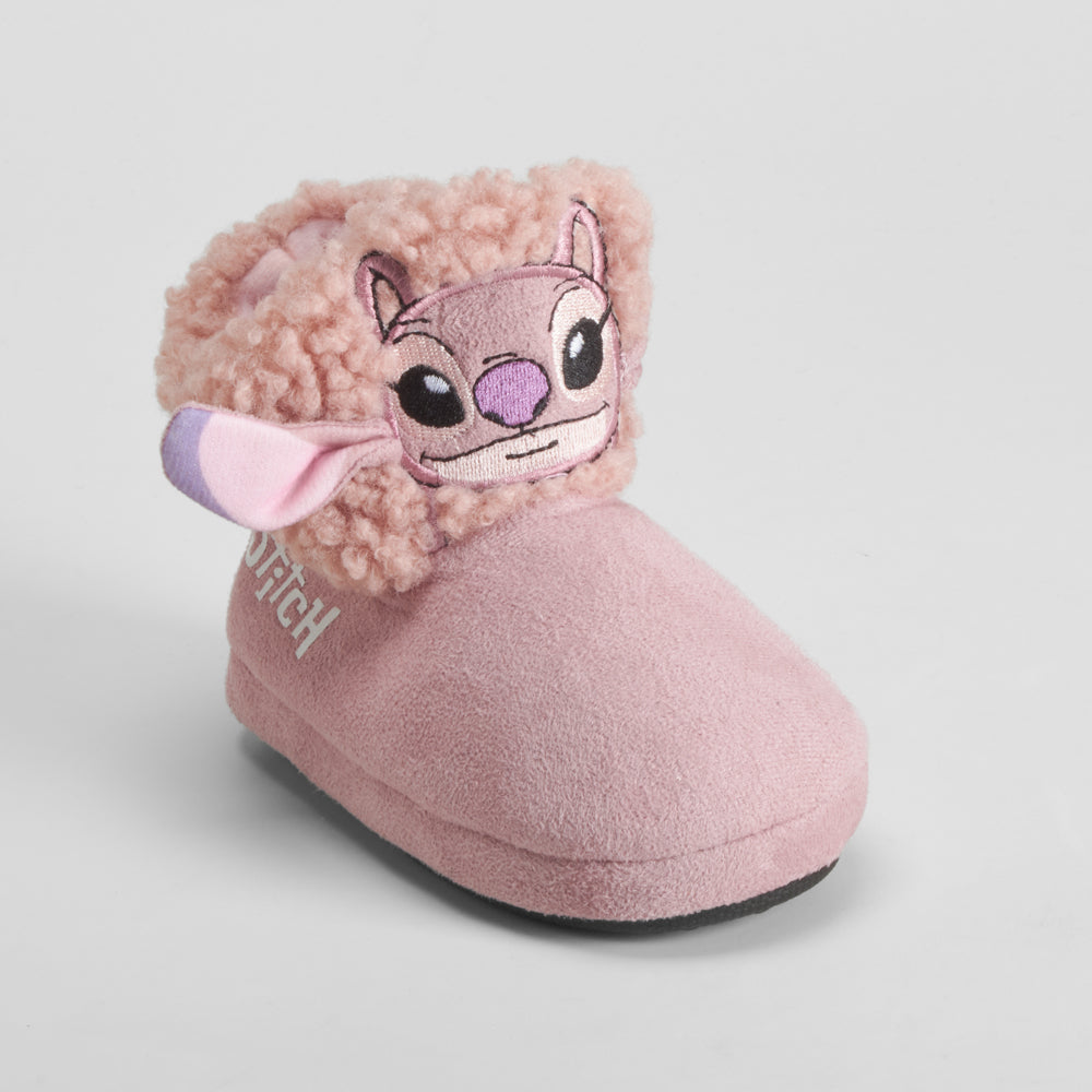 Zapatilla casa bota rosa STITCH