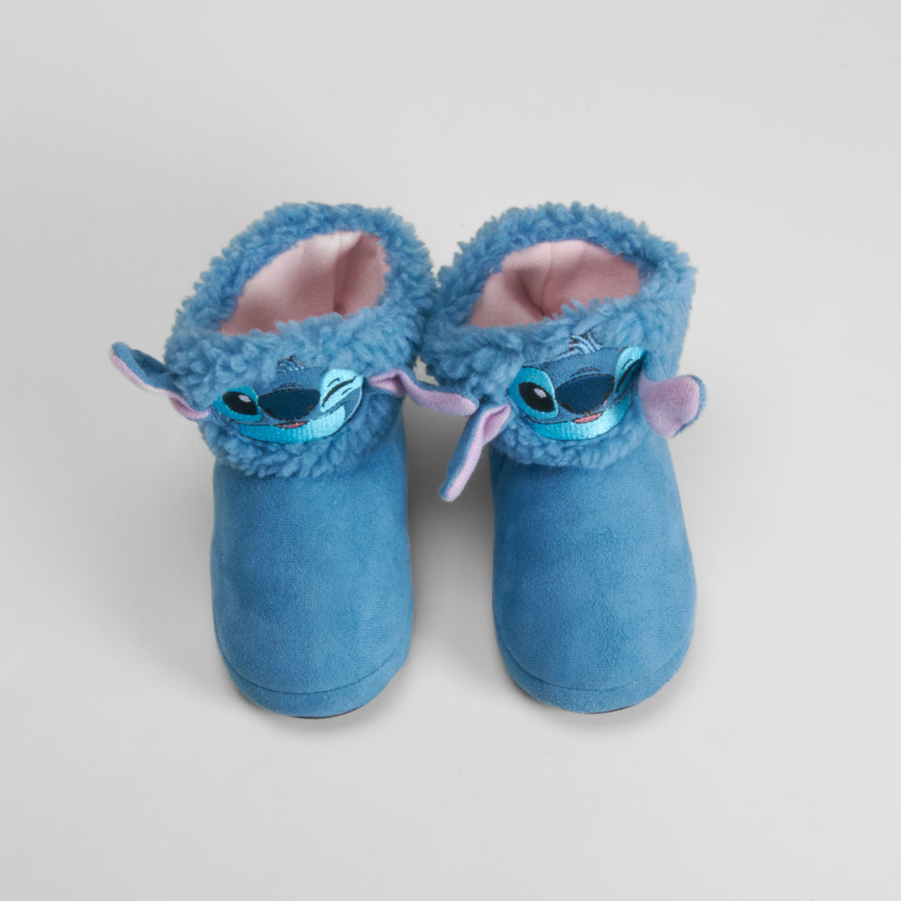 Zapatilla casa bota azul STITCH