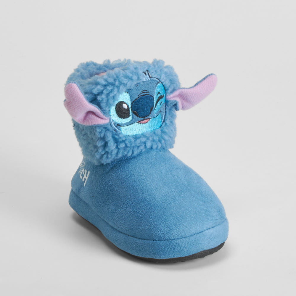 Zapatilla casa bota azul STITCH