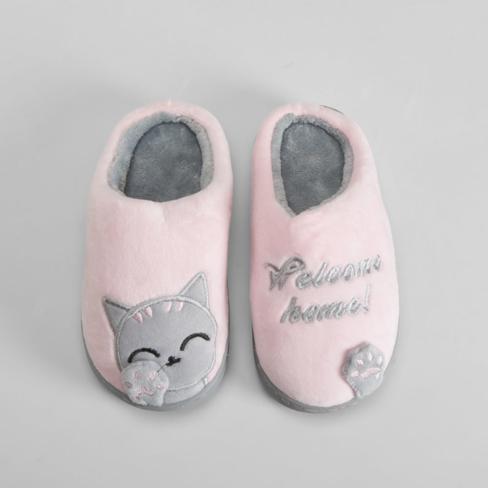Zapatilla casa gato kids rosa OLYNE