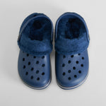 Zueco de casa forrado infantil azul marino OLYNE