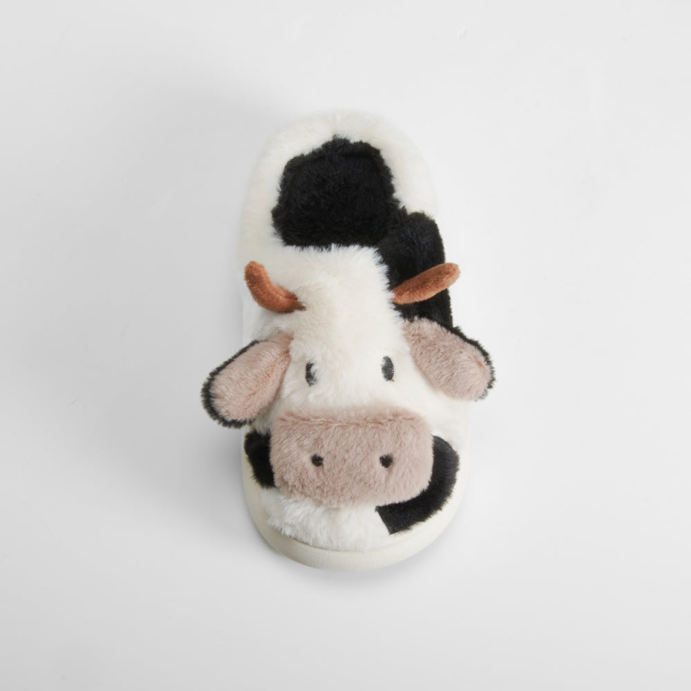 Zapatilla abierta vaca infantil blanca OLYNE