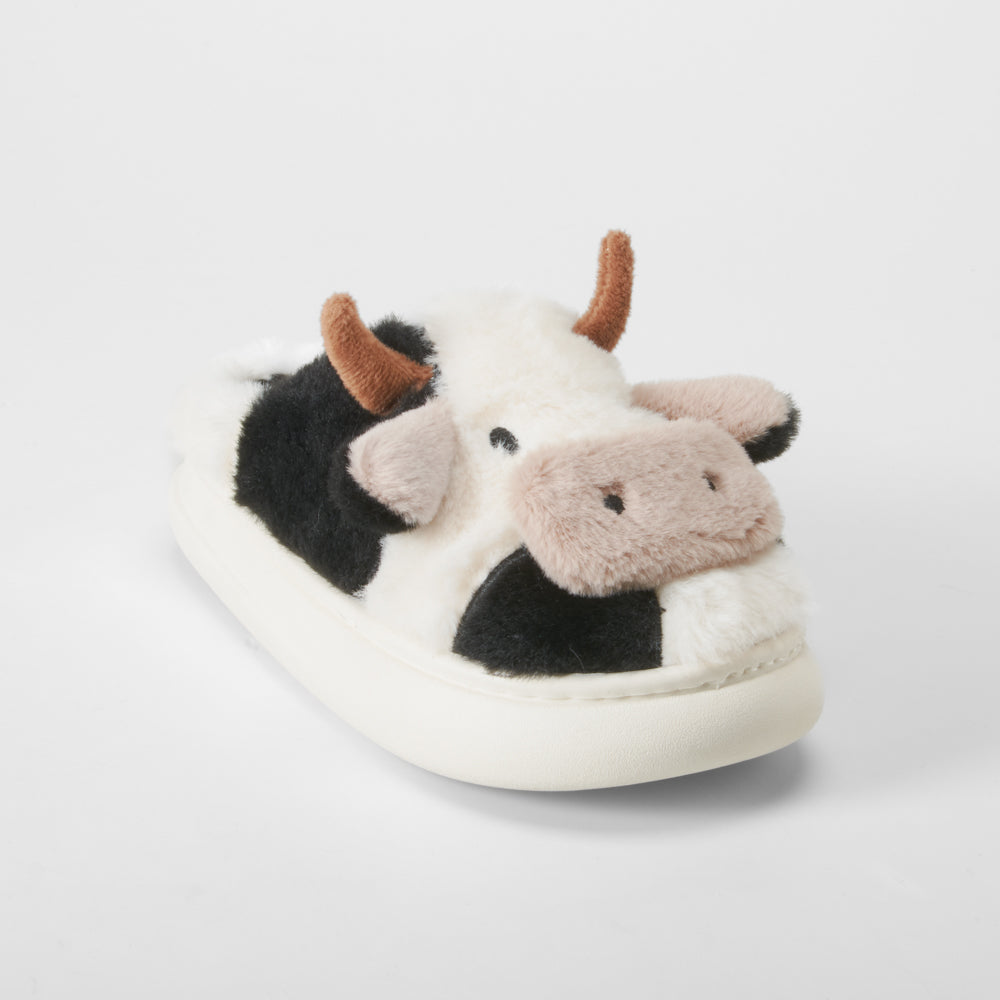 Zapatilla abierta vaca infantil blanca OLYNE