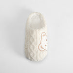 Zapatilla casa pelo osito blanca OLYNE