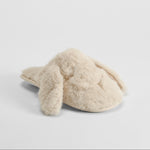 Zapatilla casa pelo conejo beige OLYNE