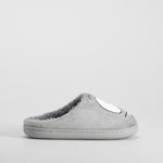 Zapatilla casa ojos bordados gris OLYNE