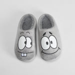 Zapatilla casa ojos bordados gris OLYNE