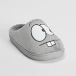 Zapatilla casa ojos bordados gris OLYNE